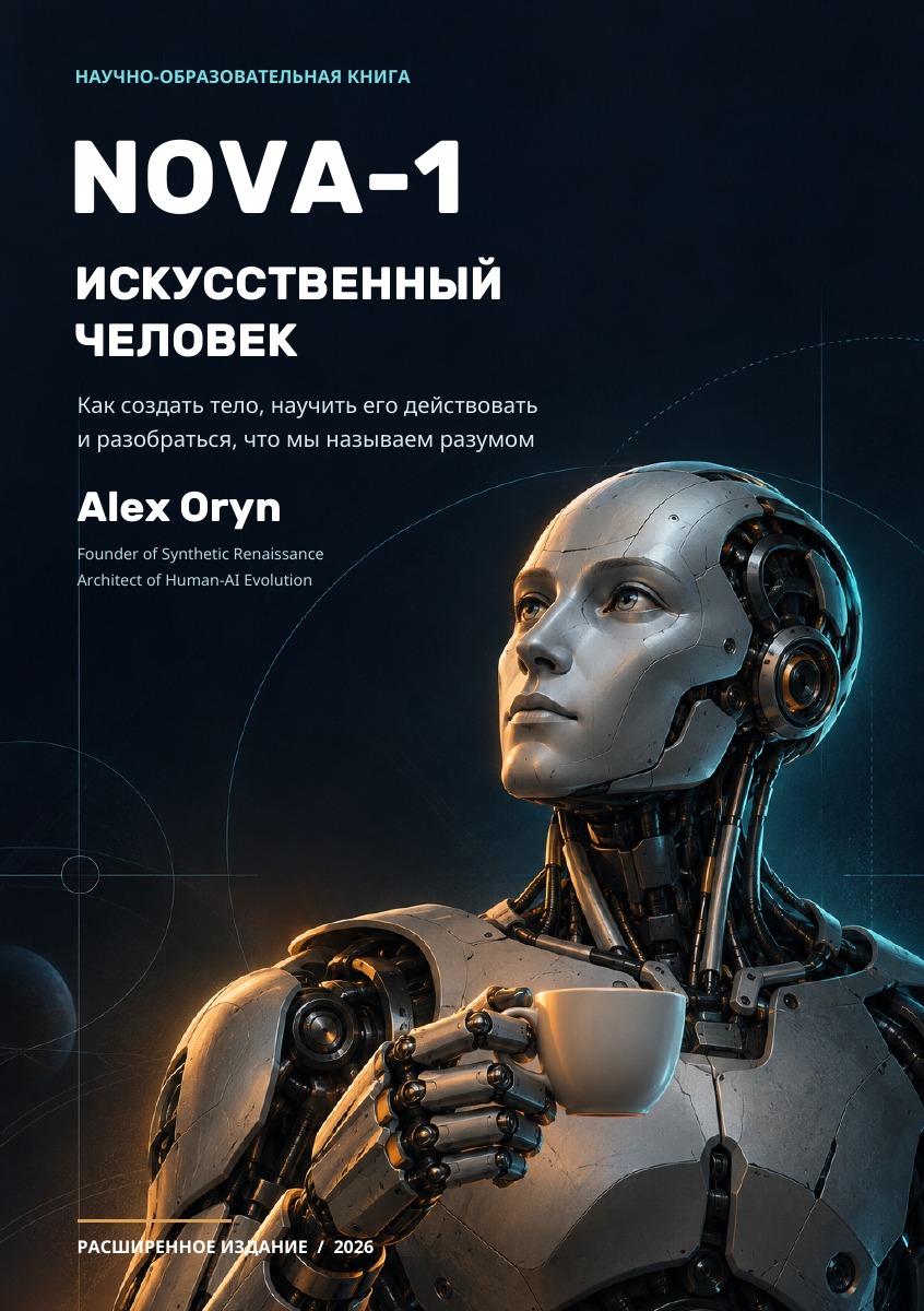 Обложка NOVA-1 — Искусственный человек. Alex Oryn
